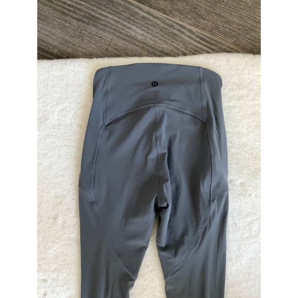 Lululemon Lab Nulux and Mesh High-Rise Tight 25" Anchor Grey size 2 - Picture 4 of 6
